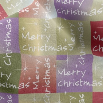 Christmas Wishes Text Micro Fleece