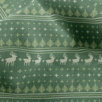 Christmas Elk Elements Micro Fleece