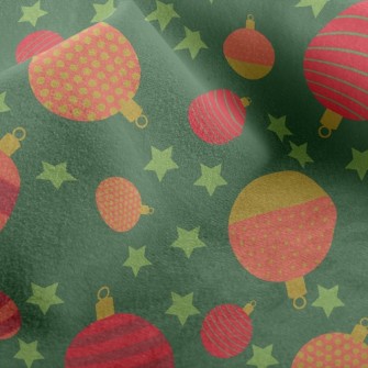 Christmas Glass Ball Micro Fleece