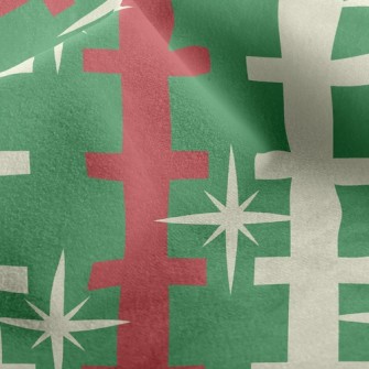 Christmas Ladder Stars Micro Fleece