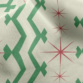 Christmas Star Lines Micro Fleece