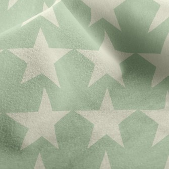 Simple Star Print Micro Fleece
