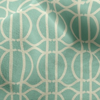 Interlaced Circles And Lines Micro Fleece