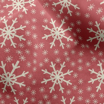 Shiny Christmas Snowflakes Micro Fleece