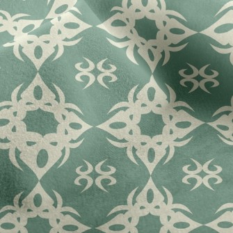 Retro Deformed Flower Micro Fleece