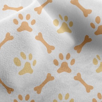 Cute Bone Footprints Micro Fleece