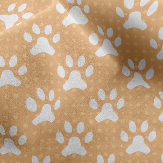 Cute Big Dog Footprints Micro Fleece