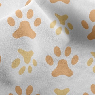 Upside Down Dog Footprints Micro Fleece