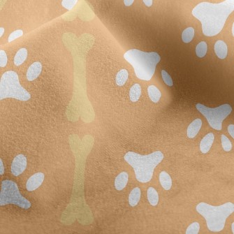 Straight Line Dog Footprint Bo Micro Fleece