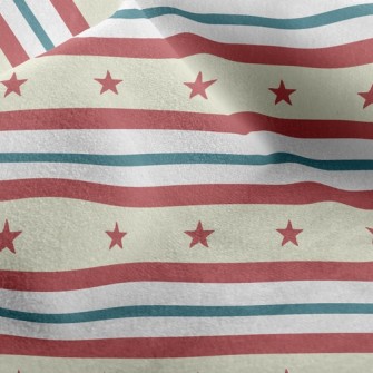Striped Star Micro Fleece