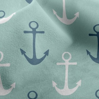 Two-Tone Navy Print Micro Fleece