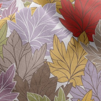 Withered Yellow Maple Leaf Micro Fleece