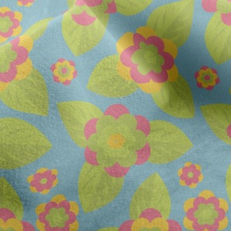 Green Flower Micro Fleece