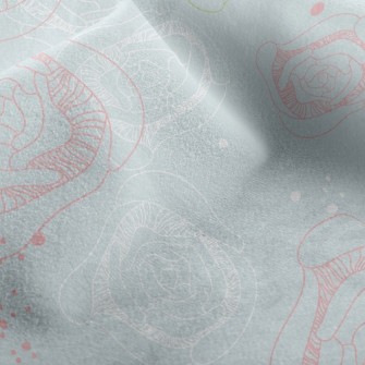 Mysterious Line Rose Micro Fleece