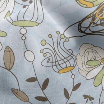 Psychedelic Garden Micro Fleece