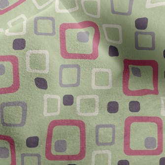 Geometric Square Cube Micro Fleece