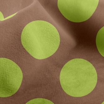 Trendy Mustard Green Dots Micro Fleece
