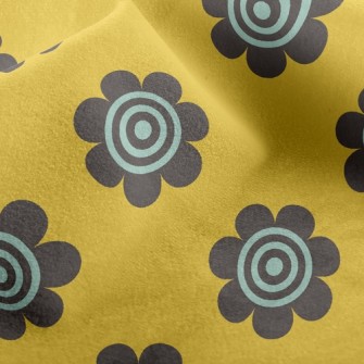 Black Spiral Sunflower Micro Fleece
