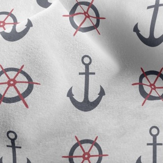 Petite Navy Logo Micro Fleece