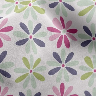 Three-Color Shades Of Floral Micro Fleece