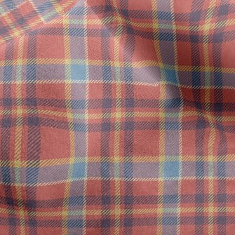Two-Color Stacked Check Micro Fleece