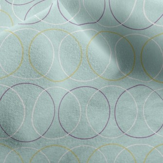 Visual Circle Lines Micro Fleece