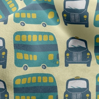 Bus Taxi Micro Fleece