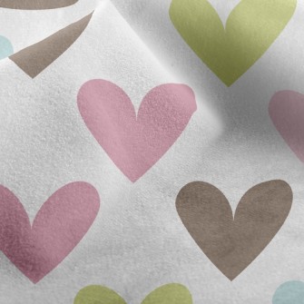 Colorful Little Hearts Micro Fleece