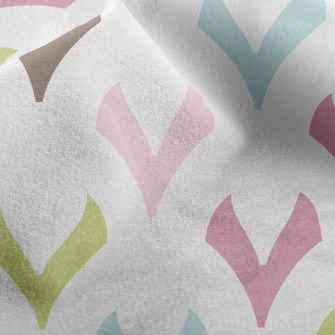 Colorful Geometric Little Hear Micro Fleece