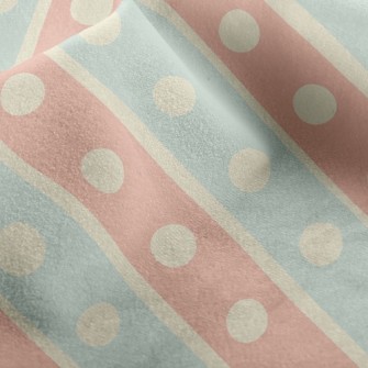 Two-Color Dotted Lines Micro Fleece