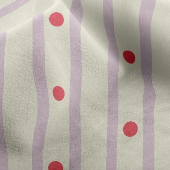 Red Dot Lines Micro Fleece