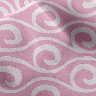 Cute Swirl Waves Micro Fleece