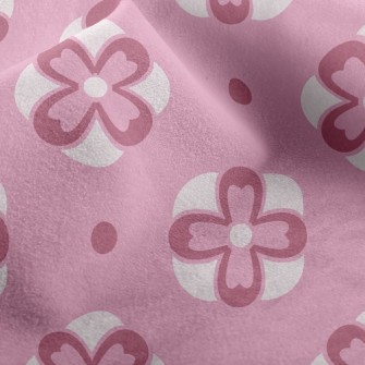 Changing Pink Flowers Micro Fleece
