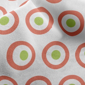 Visual Dot Edge Circle Micro Fleece