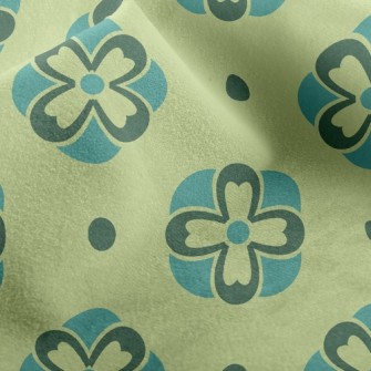 Gradient Deformation Floral Micro Fleece