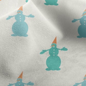 Cute Christmas Snowman Micro Fleece