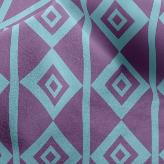 Psychedelic Purple Rhombus Micro Fleece