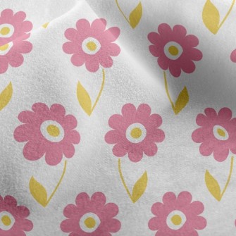 Elegant Pink Flowers Micro Fleece
