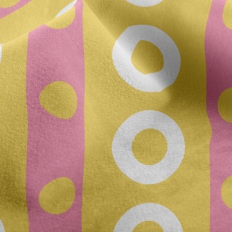 Dots And Lines Of Different Si Micro Fleece