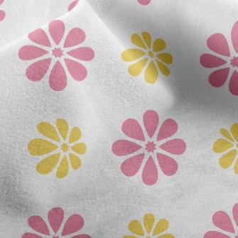 Two-Color Sweet Small Floral Micro Fleece