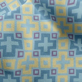 Cross Block Mosaic Micro Fleece