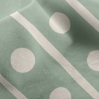 Polka Dot Twill Micro Fleece