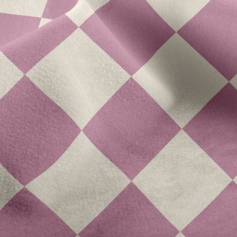 Checkerboard Rhombus Micro Fleece