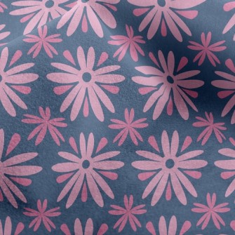 Playful Pink Flower Micro Fleece