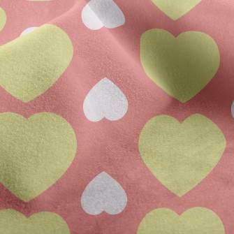 Arrange Hearts Upside Down Micro Fleece