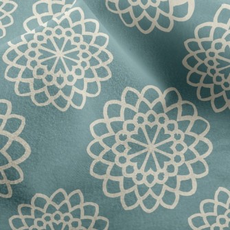 Gorgeous Coil Flowers Micro Fleece