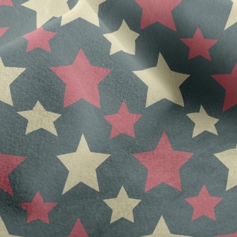Two-Color Big And Small Stars Micro Fleece