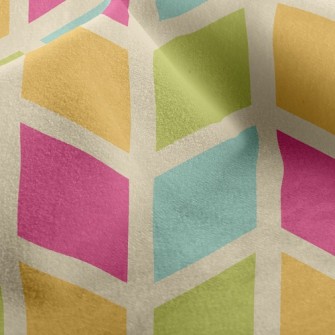 Colorful Mosaic Waves Micro Fleece