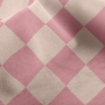 Checkerboard Rhombus Micro Fleece