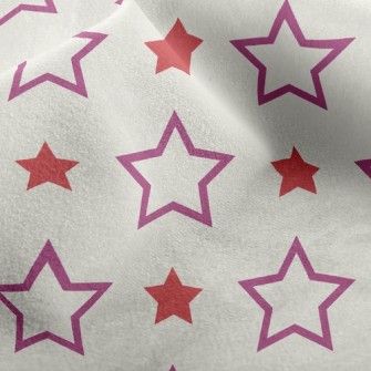 Cute Size Stars Micro Fleece